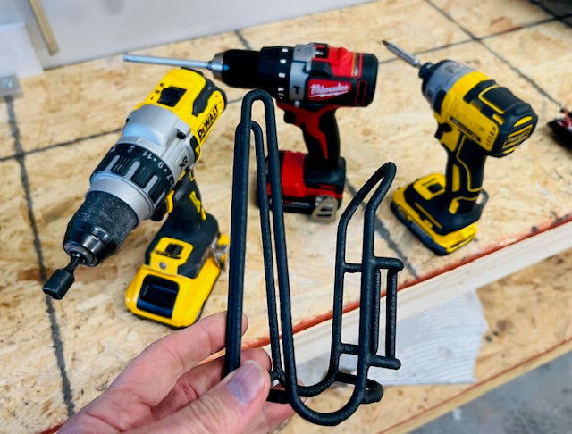 Drill Caddy USA-made drill holder detail